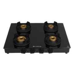 Faber Hob Onyx 4 Burners Manual Toughened Glass Top Cooktop, 106.0490.947