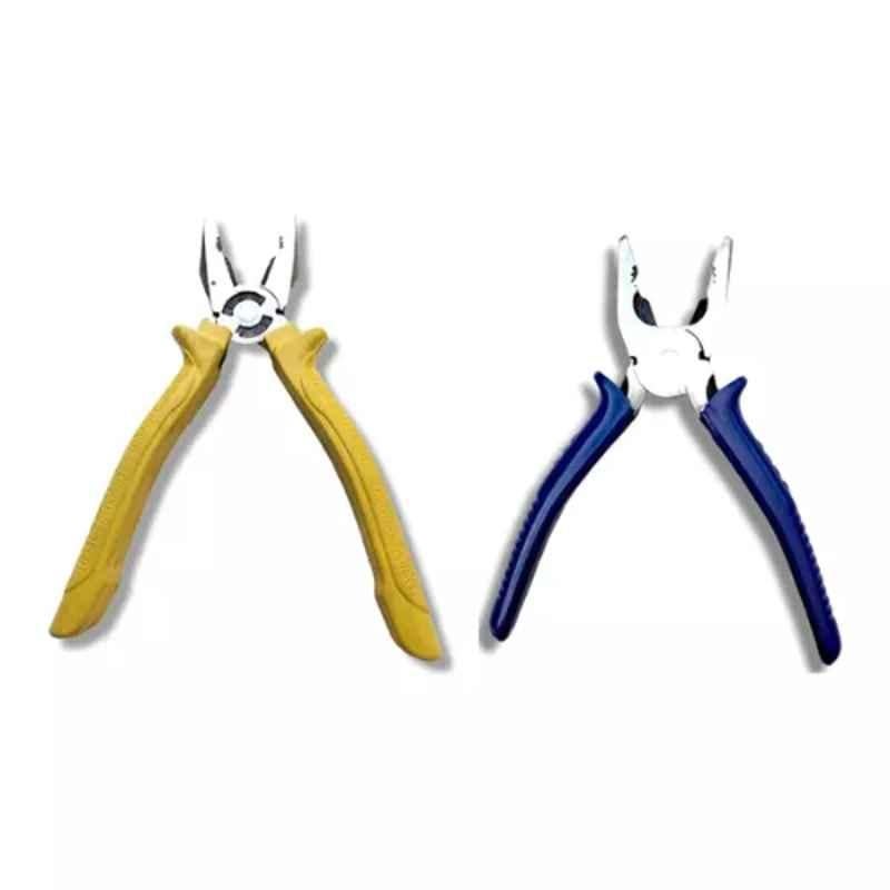 Sky Blue 2 Pcs 7.8 inch Lineman Plier Combo, SBE_PLIER_COMBO_MOD_01572