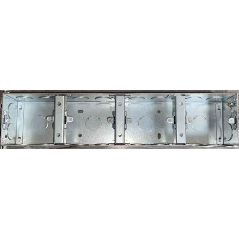 Schneider Electric 8 Module 1mm Metal Mounting Box, MM1104