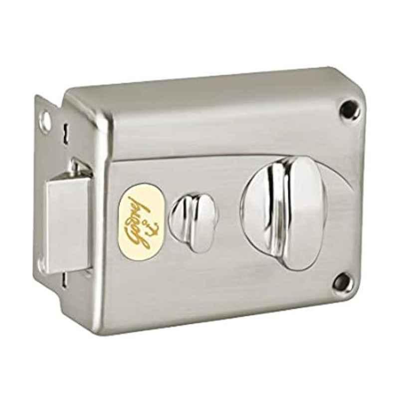 Godrej Brushed Steel Carton Locks Premium Night Inside Opening Pin Cylinder Technology, 7666
