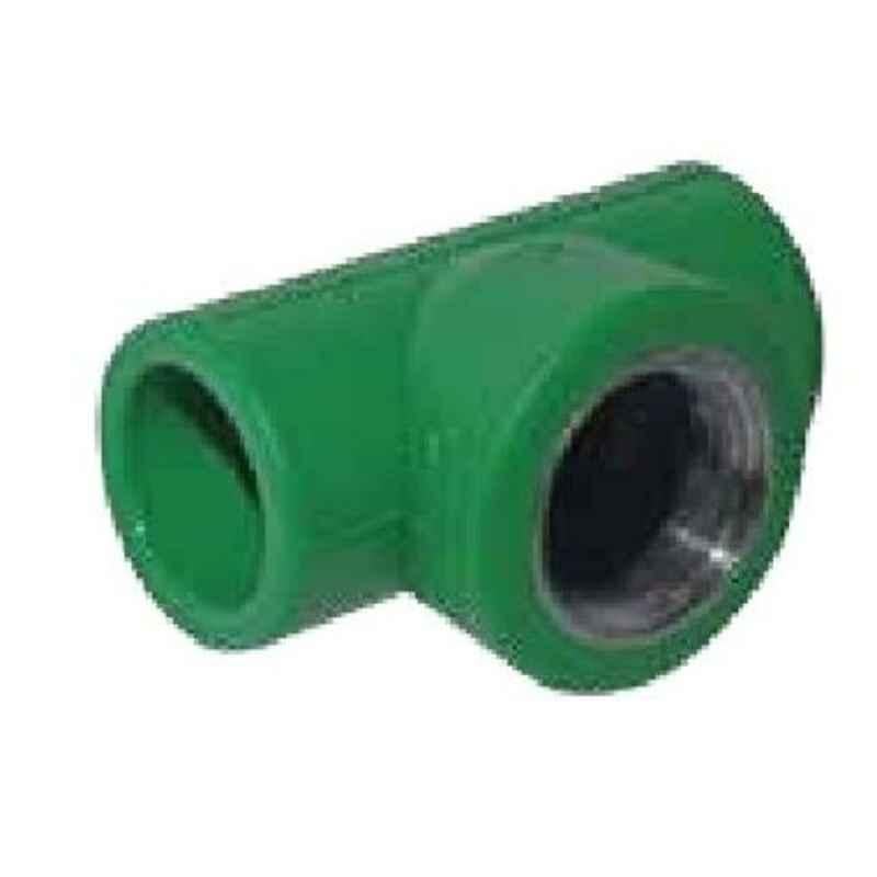 Hepworth 25mm x 3/4 inch PP-R Green Female Transition Pipe Tee, 4302902510321 (Pack of 120)
