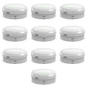 Fybros Impel 8W Polycarbonate Cool White Round LED Ceiling Surface Light, FLS5325J (Pack of 10)