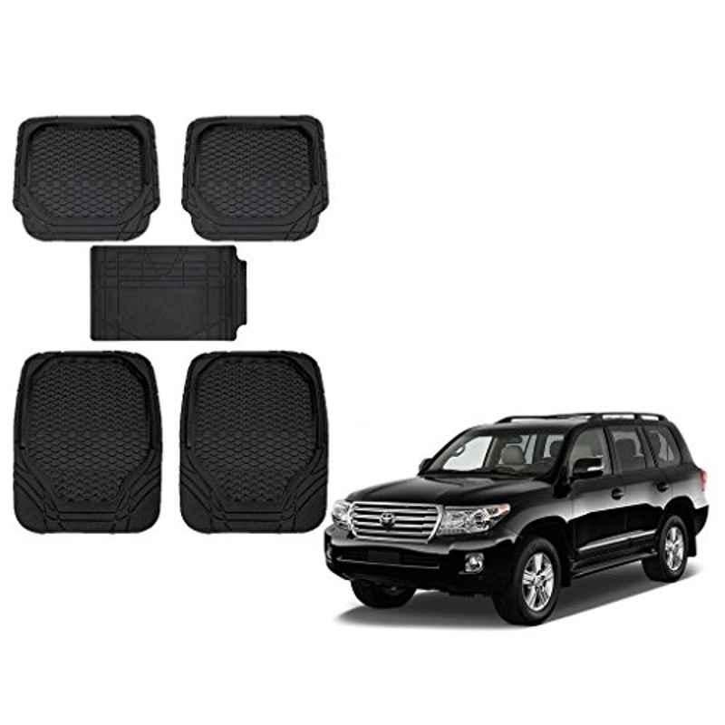 Kozdiko 8855TW 5 Pcs Rubber Black Rubber Car Mat Set for Toyota Land Cruiser