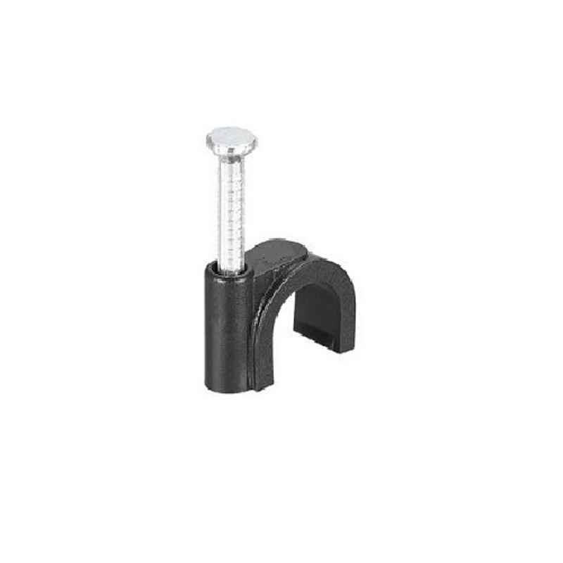 Aftec 10.7x10mm Nylon Black Circle Cable Clip, ACL 10