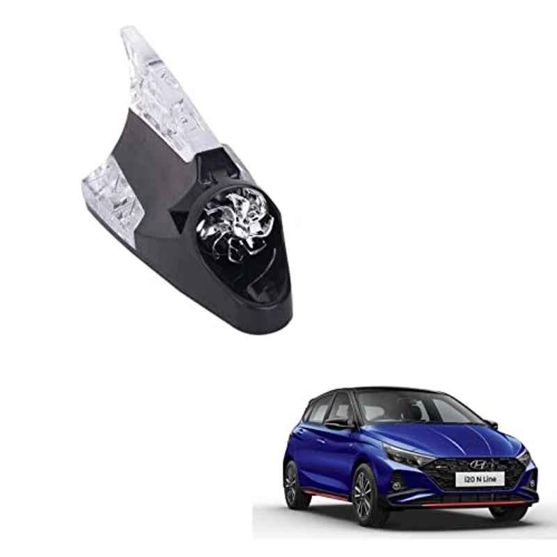 Kozdiko Black Auto Wind Power LED Light Shark Fin Car Antenna for Hyundai i20 N-Line