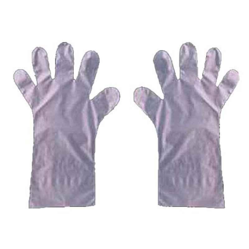 Kwalitex Plastic Disposable Safety Hand Gloves, 168796732 (Pack of 100)
