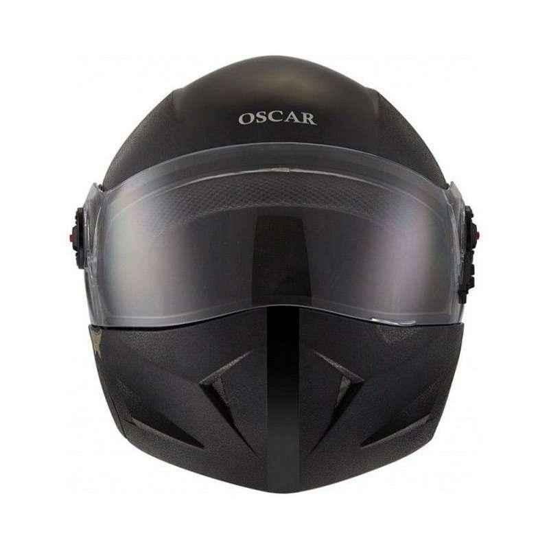 Steelbird Flip Up Oscar Classic Black Full Face Helmet, Size: L