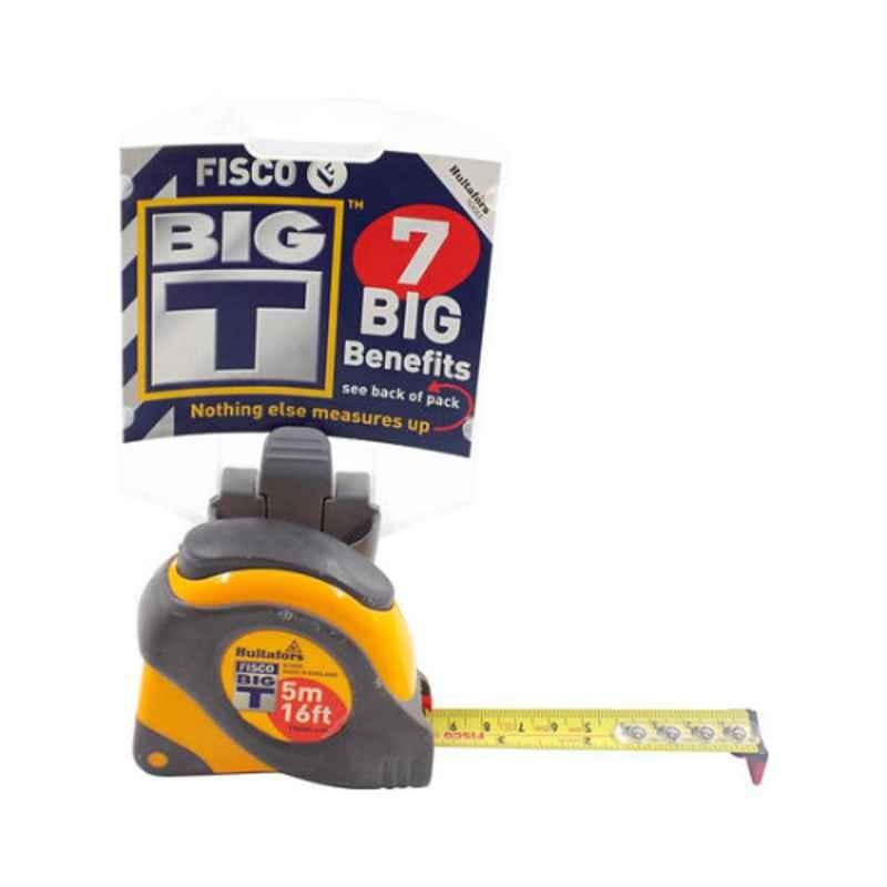 Fisco FBT 5 5m Polyester Grey & Yellow Measuring Tape