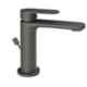 Jaquar Opal Prime Black Matt Single Lever Basin Mixer with 450mm Braided Hose,OPP-BLM-15051BPM