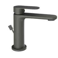 Jaquar Opal Prime Black Matt Single Lever Basin Mixer with 450mm Braided Hose,OPP-BLM-15051BPM