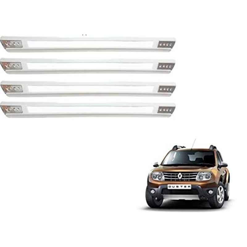 Kozdiko 4 Pcs Designer White Dotted Bumper Protector Set for Renault Duster