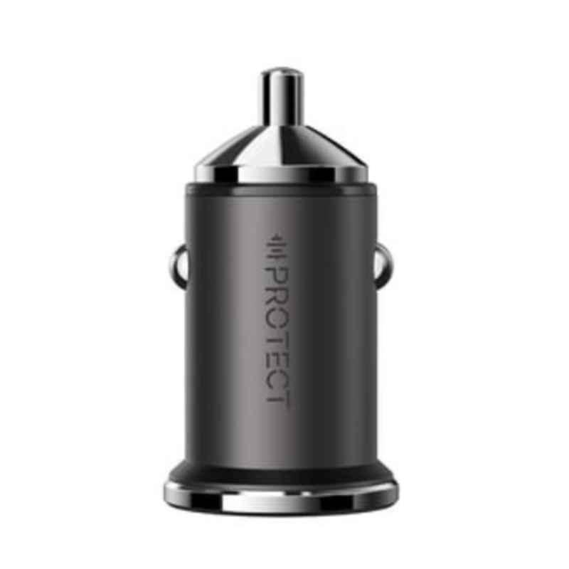 Protect 45W Black Dual Port Fast Car Charger, C-A35