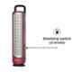 Pigeon ABS Plastic Red Capella LED Rechargeable Emergency Lamp with 3200mAh Battery