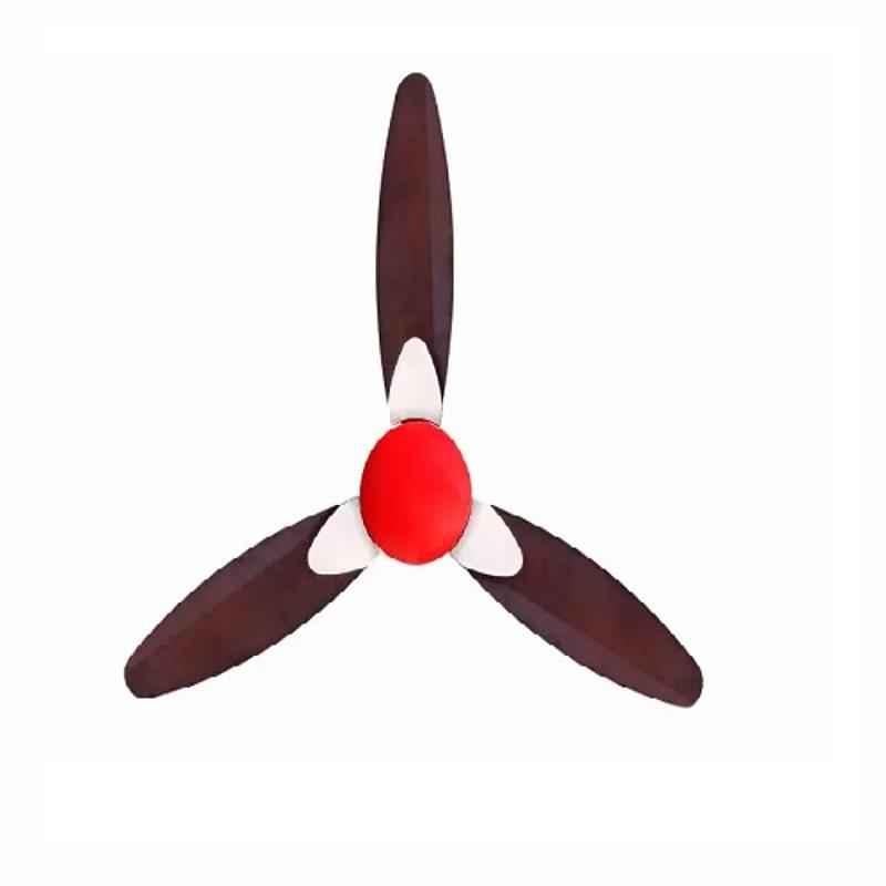 Sameer 50W Floweret Dual Tone Red & Black Anti Dust 3 Blade Ceiling Fan