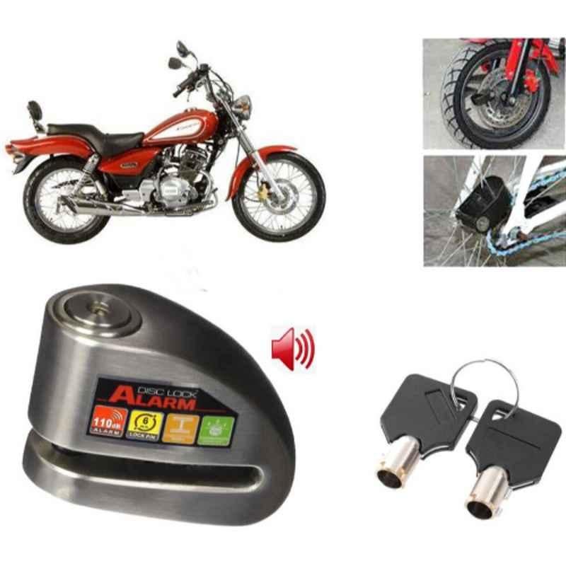 Auto Pearl Steel Black Anti-Theft Alarm Disc Brake Lock for Enticer, Lock_757