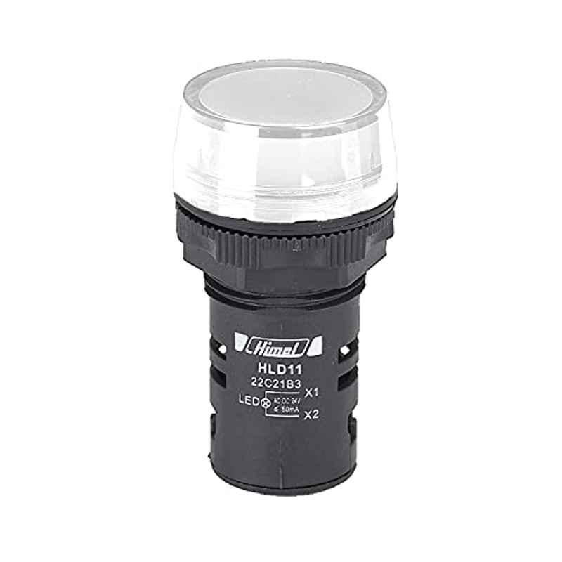 Himel HLD11-22C 230 VAC White LED Pilot Lamp, HLD1122C41N7