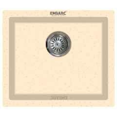 Embarc 21x18 inch Peach Aura Granite Quartz Kitchen Sink