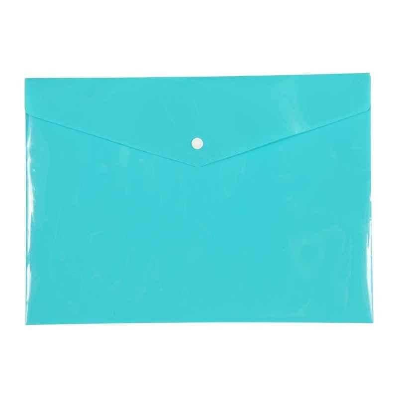 Saya SY209OP Aqua-Green Document Bag Plain, Weight: 30 g (Pack of 100)