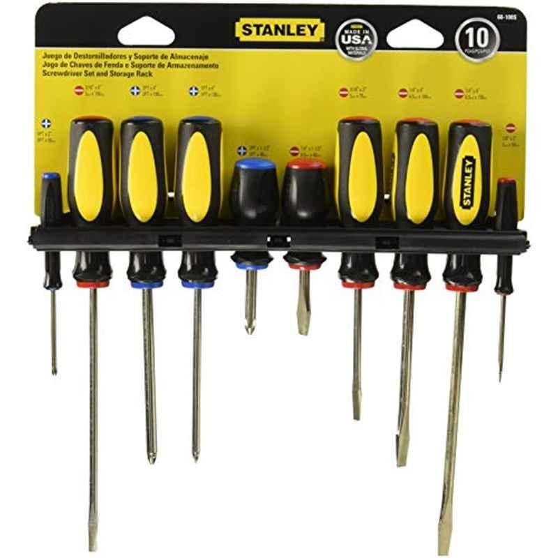 Stanley 60-100 10-Piece Standard Fluted Screwdriver Set