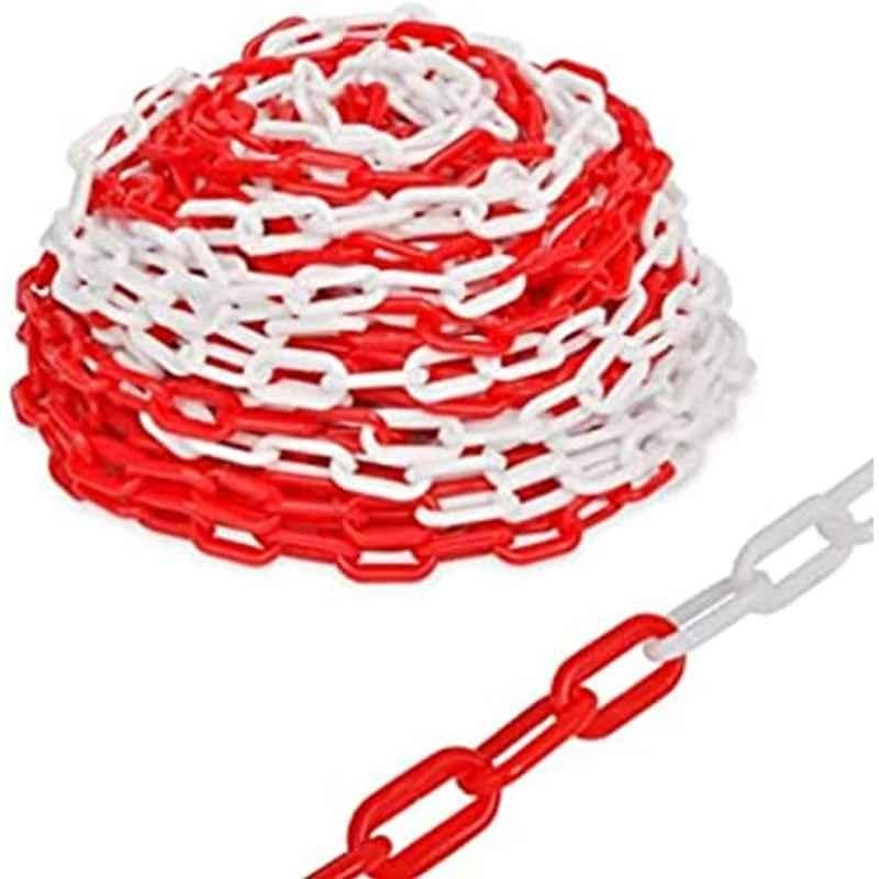 Robustline 8mmx15m PVC Red & White Multi-Purpose PVC Barrier Chain