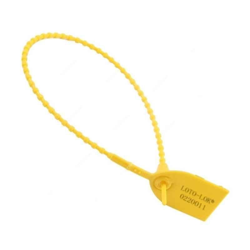 Loto-Lok 378mm Polypropylene Yellow Security Seal, PS-Q390-YL (Pack of 50)