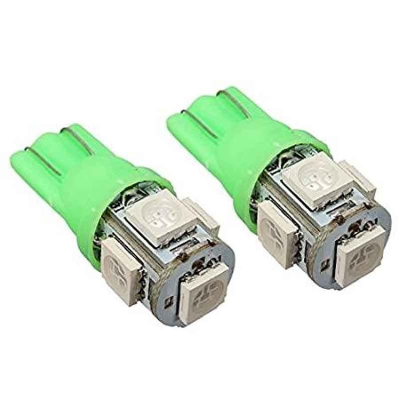 AOW 5 SMD (Green) LED Parking Bulb Pilot Light/License Plate car Lights for Fiat Punto Pure (PAIR/DC-12V)