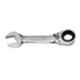 Facom 14mm Chrome Finish Short Metric Ratchet Combination Wrench, 467BS.14