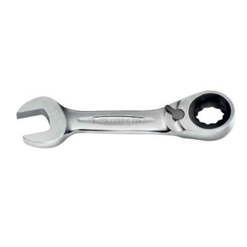 Facom 14mm Chrome Finish Short Metric Ratchet Combination Wrench, 467BS.14