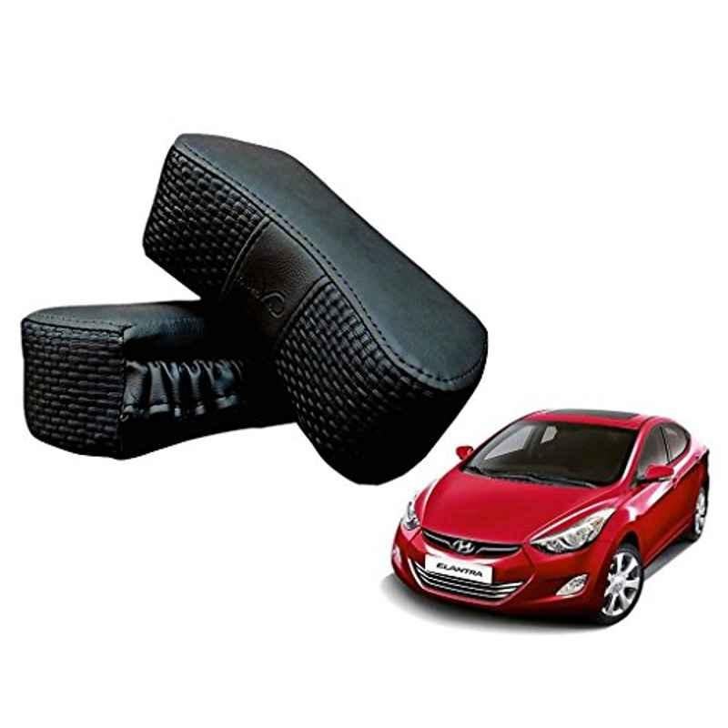Kozdiko 2 Pcs Memory Foam Black Luxurious Neck Rest Set for Hyundai Elantra, koz_31416