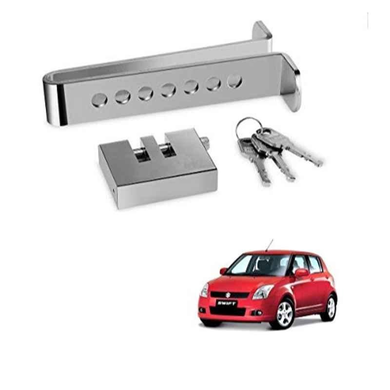 Kozdiko Stainless Steel Clutch & Brake Pedal Throttle Adjustable Anti Theft Car Lock for Maruti Suzuki Old Swift