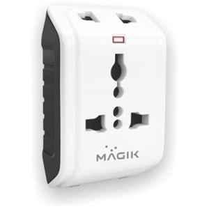 Magik Voyager 6A 3 Pins Universal Multi-Plug Adapter with LED Indicator, ACVMPA4708