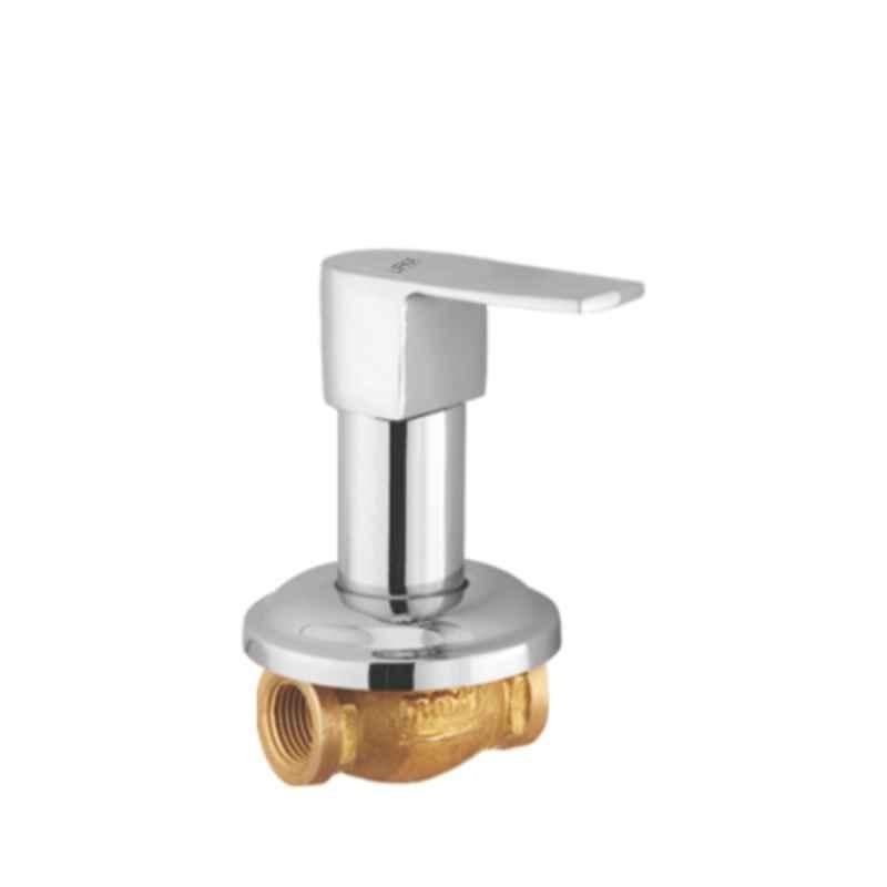 Lipka 15mm Victory Chrome Brass Concealed Stop Cock, VCT-10