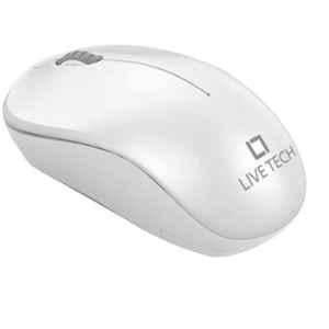 Live Tech Polar 1600 dpi Wireless White USB Optical Computer Mouse