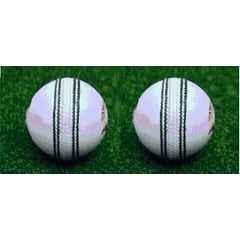 HTM T-20 Leather Ball combo pack Cricket Leather Ball (Pack of 2) White)