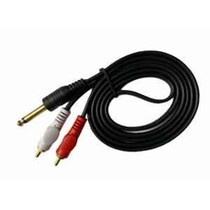 Upix 1.5 Yard 6.35mm Jack to 2RCA Male to Male Audio Cable, UP159