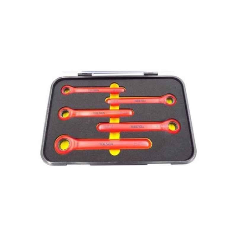 Tolsen 5 Pcs Crv Steel Insulated Ring Gear Wrench Set, 82005