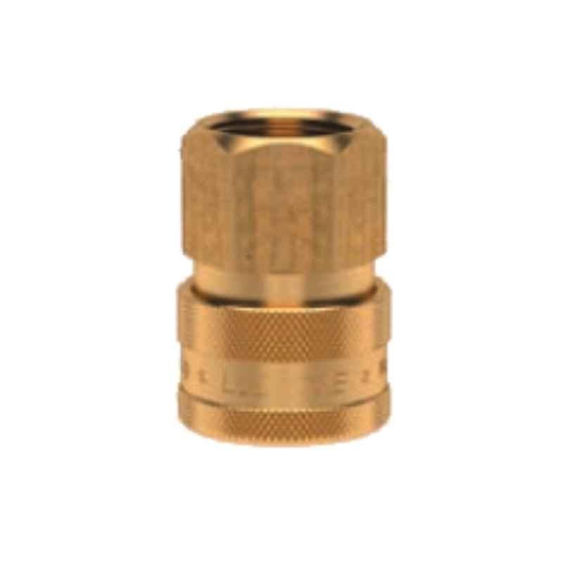 Ludecke ESOIG38I G 3/8 Single Shut-off Parallel Female Thread Quick Connect Coupling