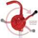 Krost Metal Rotatory Hand Operated Barrel And Oil Drum Pump (Red)