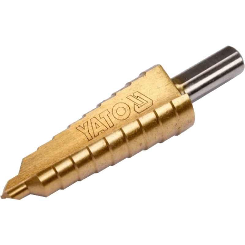 Yato 6-20mm HSS 4241 Titanium Coated Step Drill Bit, YT-44744