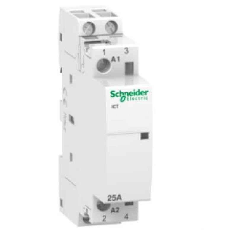 Schneider Acti9 25A 220V 2NO White Contactor, A9C20532