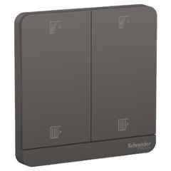 Schneider Electric AvatarOn 10A 250 VAC Polycarbonate Dark Grey Curtain Switch, E8332C_DG_G8