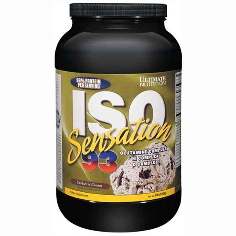 Ultimate Nutrition ISO Sensation 93 2lbs Cookies & Cream Protein Powder