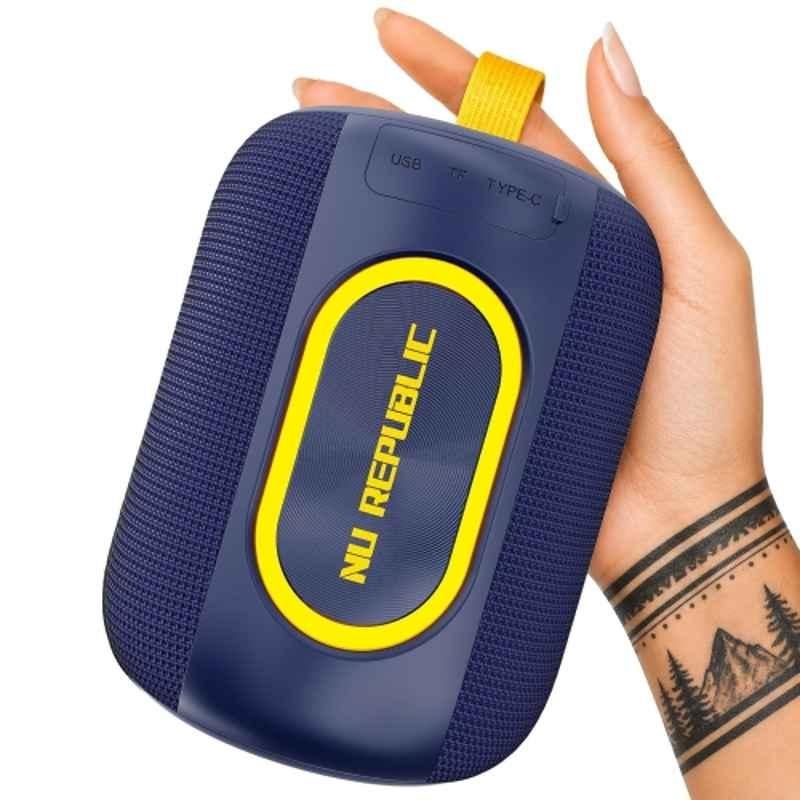 Nu Republic Sonicpop 2000 16W 66mm Blue Bluetooth Speaker with 6 hrs Playback Time