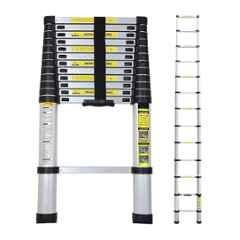 Smarty 14 Step 14ft Aluminium Foldable Telescopic Ladder with Locking Mechanism