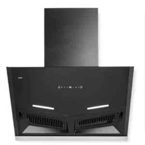 Kaff 90cm 1180CMH Black Auto Clean Wall Mounted Chimney with Smoke Sensor, AIRFRAME SM DHC 90