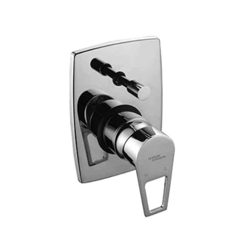 Hindware Aspiro Brass Chrome Finish Single Lever Exposed Part Kit of 3 Inlet Diverter, F570049