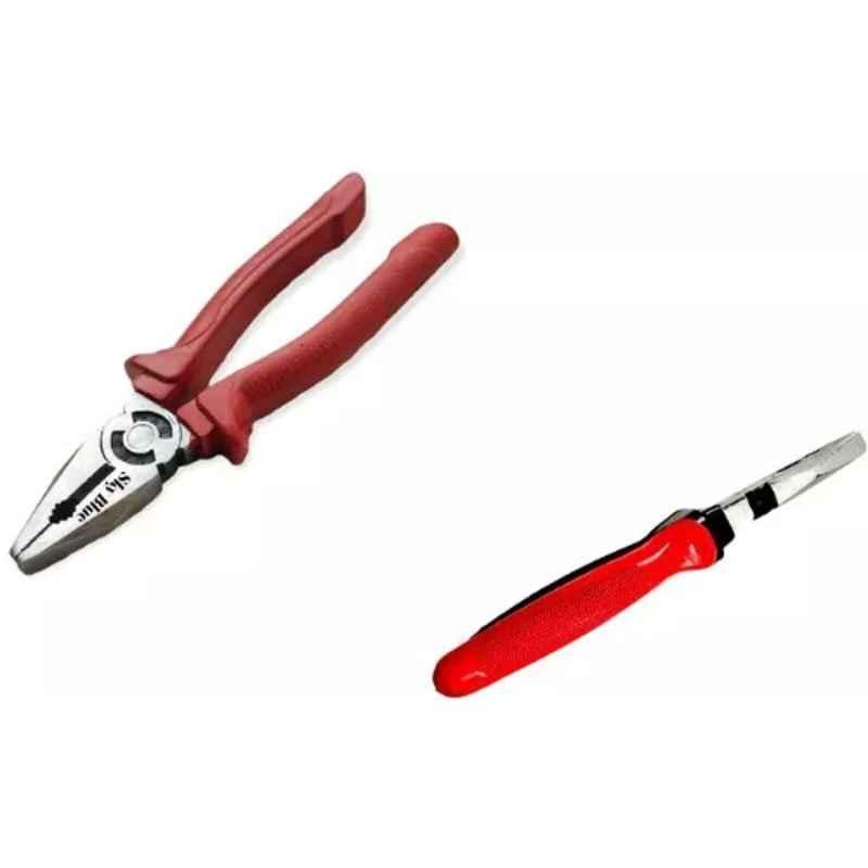 Sky Blue 2 Pcs 7.8 inch Lineman Plier Combo, SBE_PLIER_COMBO_MOD_00515