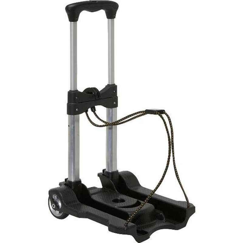 Bigapple 40kg Aluminium Alloy Grey & Black Foldable Luggage Trolley with 2 Wheels, TRL-SPL-AL-40