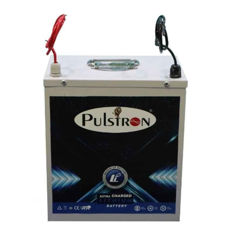 Pulstron 12V 100Ah Metal Li-ion Solar Inverter Battery Pack with BMS  Protection