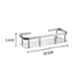 ZAP Stainless Steel 304 Chrome Finish Wall Mount Single Layer Bathroom Shelf